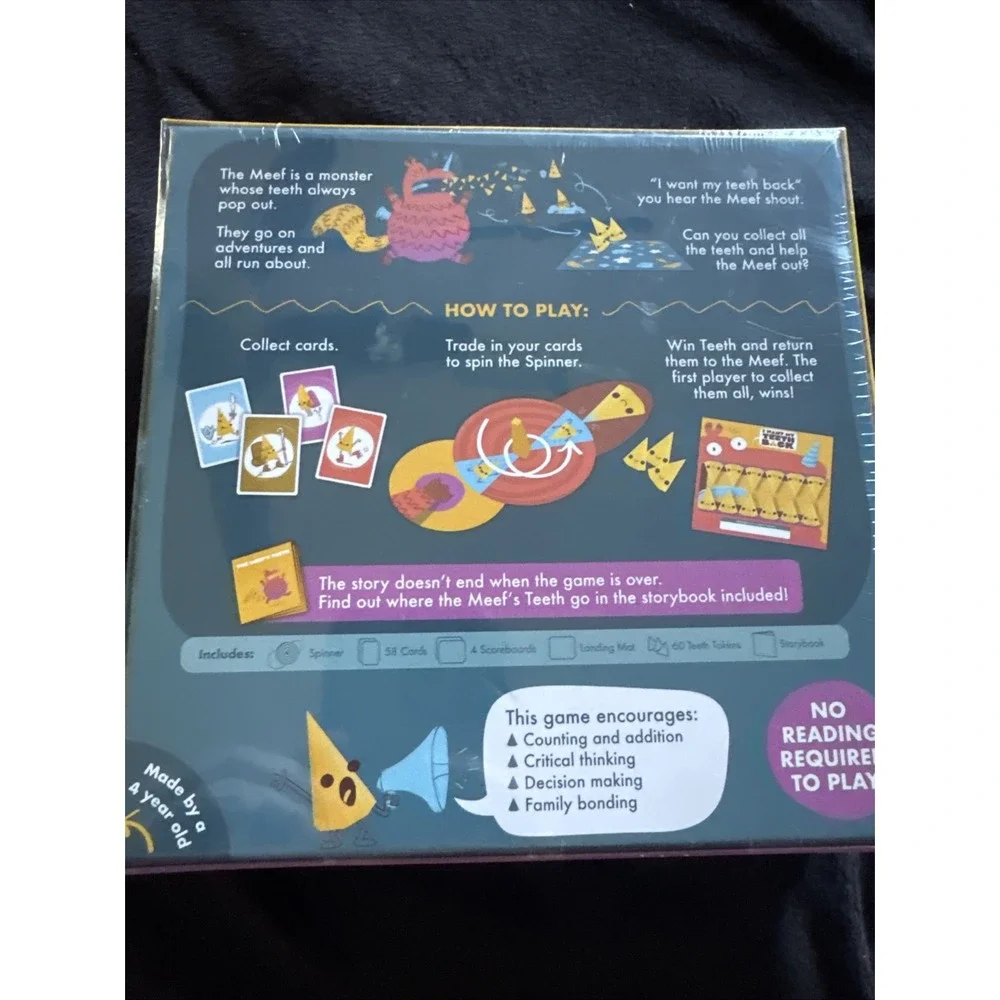 Exploding Kitten Game I Want My Teeth‎ Back Age 4+ Pre K Youth Child Counting